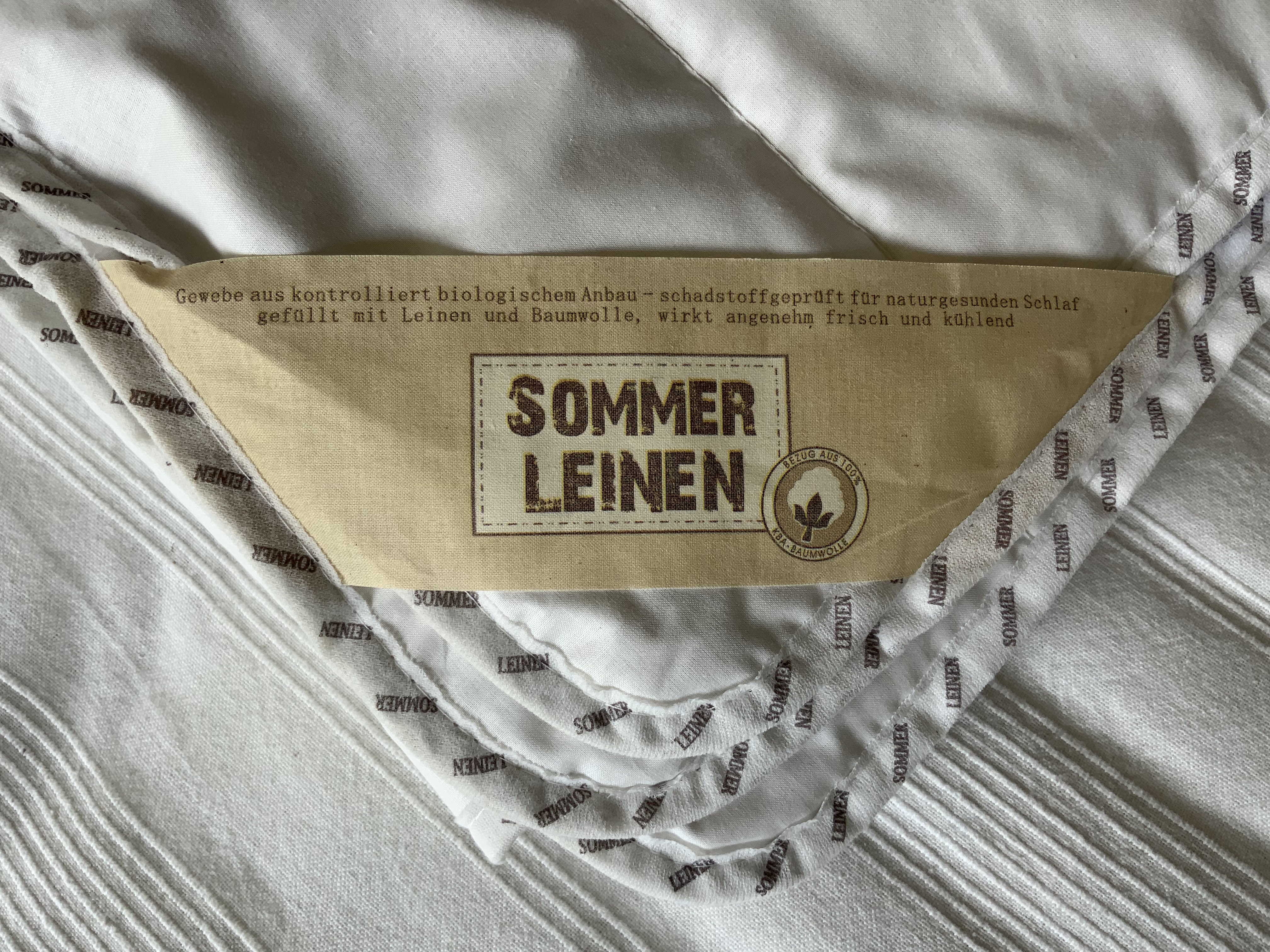 Sommersteppdecke Leinen/Baumwolle