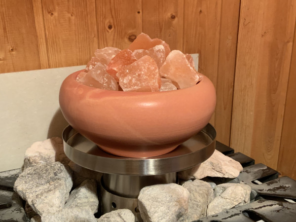 SoleAqua Nachrüst Set eingebaut in bestehenden Saunaofen 